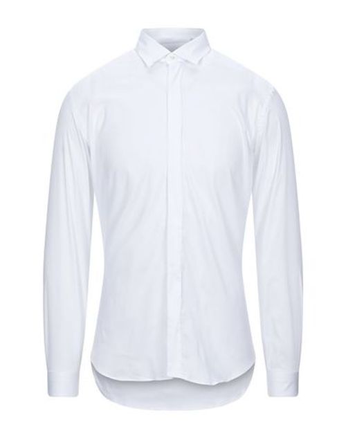 Man Shirt White Size 38 Cotton, Polyamide, Elastane