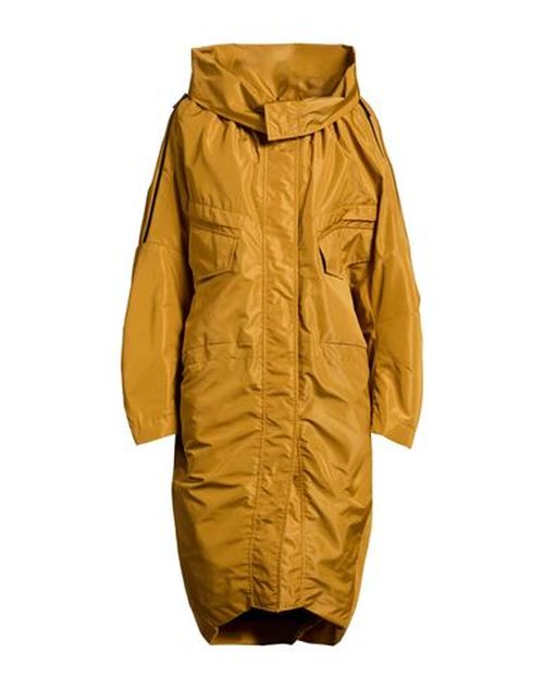 Woman Overcoat & Trench Coat Mustard Size 6 Polyester