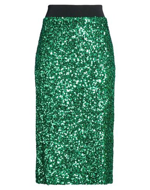 Woman Midi skirt Green Size 4 Polyester, Elastane