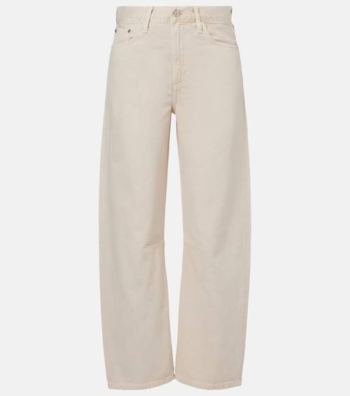 Miro high-rise barrel-leg jeans