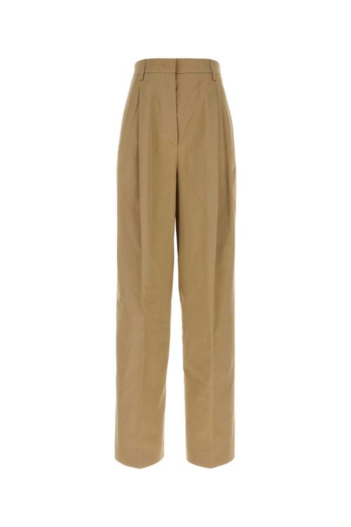 Cotton Trousers — Beige