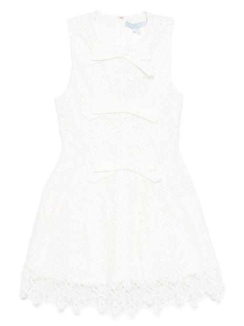 Blythe bow dress - White