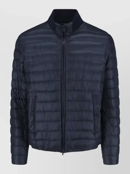 Herno - casual jacket ribbed collar lightweight quilted