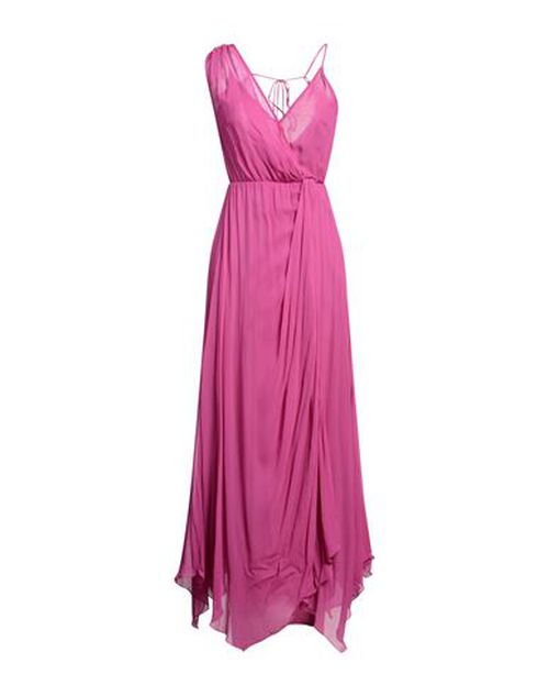 Woman Maxi dress Fuchsia Size 6 Viscose