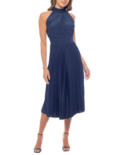 Pleated Midi Dress