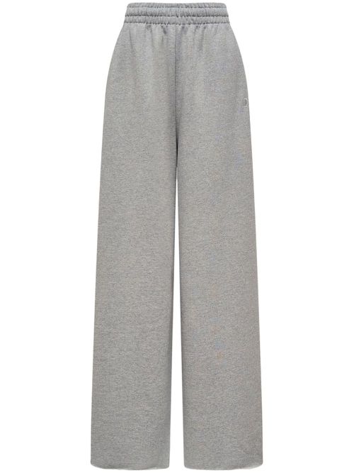 Logo-embroidered track pants - Grey