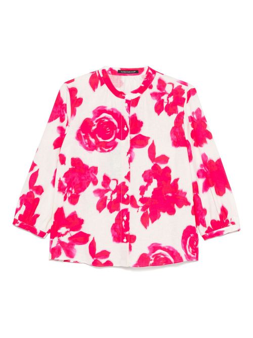 Floral-print shirt - Pink