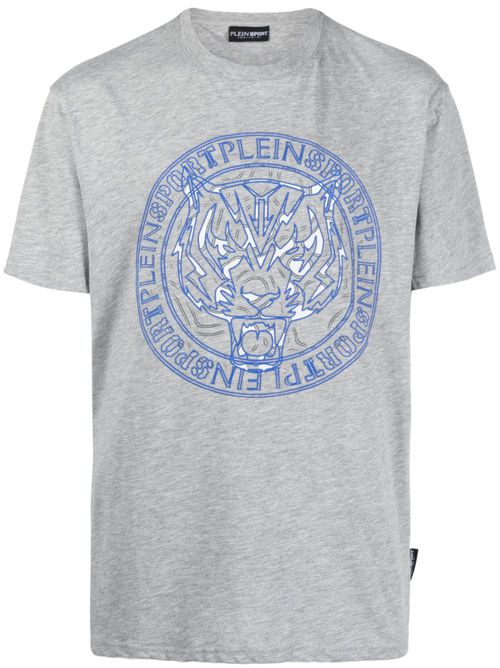 Tiger-print T-shirt - Grey