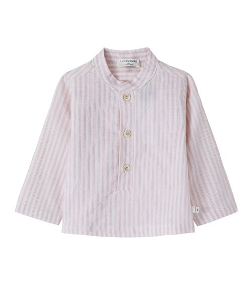 Baby Lloret striped cotton poplin shirt
