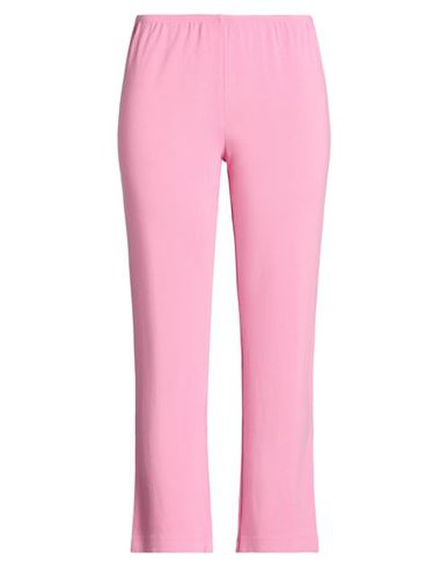 Woman Pants Pink Size M Cotton, Modal, Elastane
