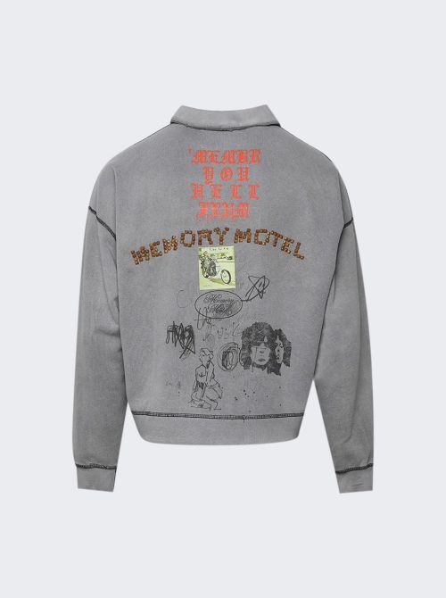 Sorry 'bout That 1/4 Zip Sweatshirt Grey