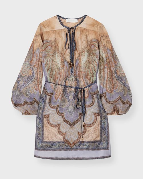 Zimmermann Dress Wanderlust Tunic Blue 1