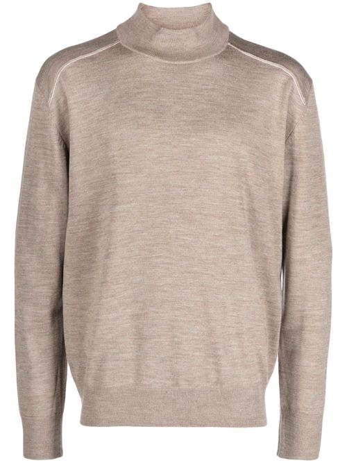 Prophet fine-knit wool jumper - Neutrals