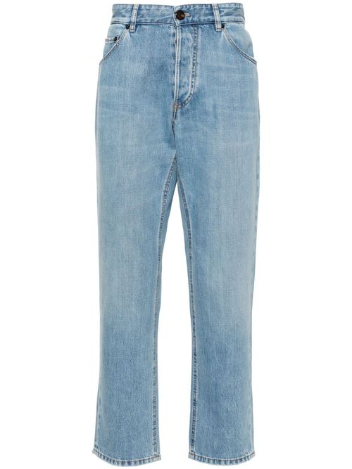 Rebel mid-rise straight-leg jeans - Blue