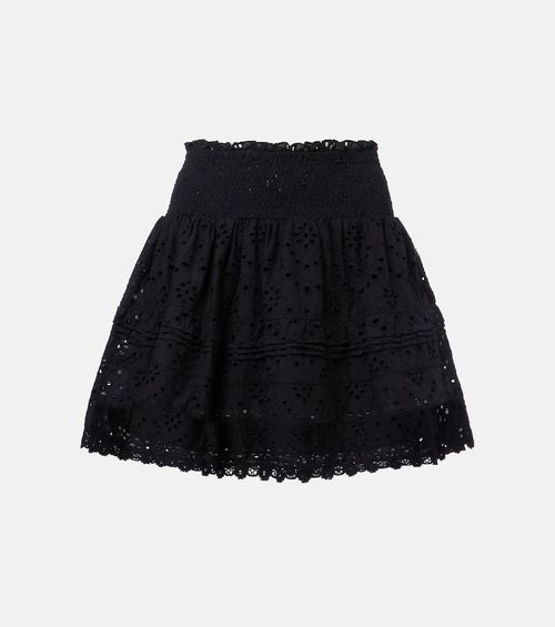 Galia broderie anglaise cotton miniskirt