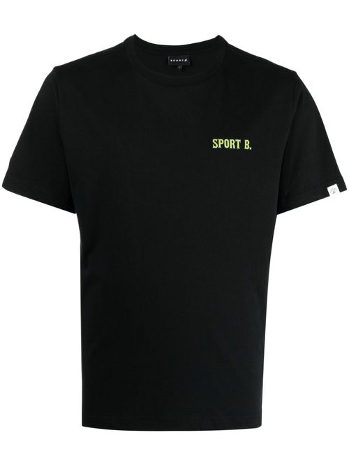 Logo-print crew-neck T-shirt - Black