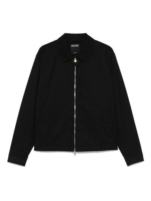 Zegna zip-up jacket - Black