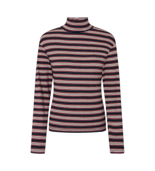 Pepe Jeans for woman. PL505936 Efelina navy T-shirt (XS), Casual, Long sleeve, Sustainable