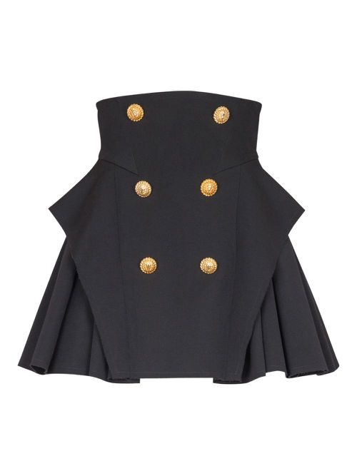 Balmain grain de poudre skirt - Black