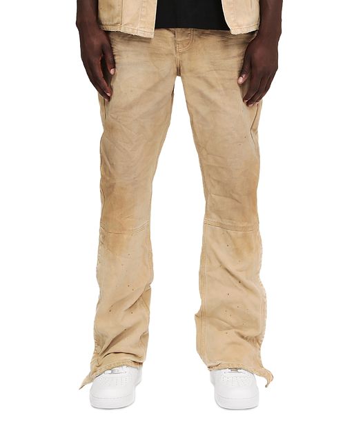 Relaxed Fit Snap Carpenter Jeans in Khaki