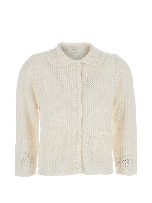 Linen And Cotton Blend Cardigan