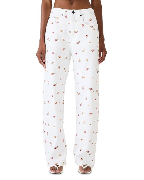 Sydnee Mid Rise Relaxed Barrel Jeans in Antique