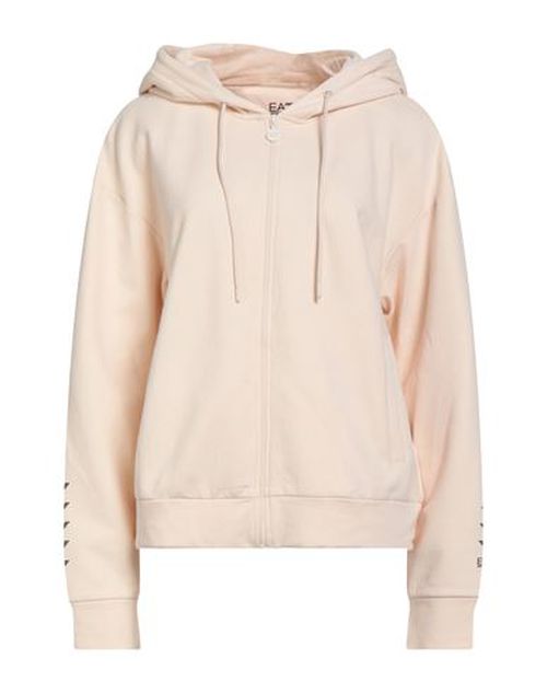 Woman Sweatshirt Cream Size L Cotton, Elastane