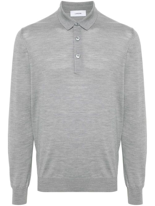 Virgin wool polo shirt - Grey