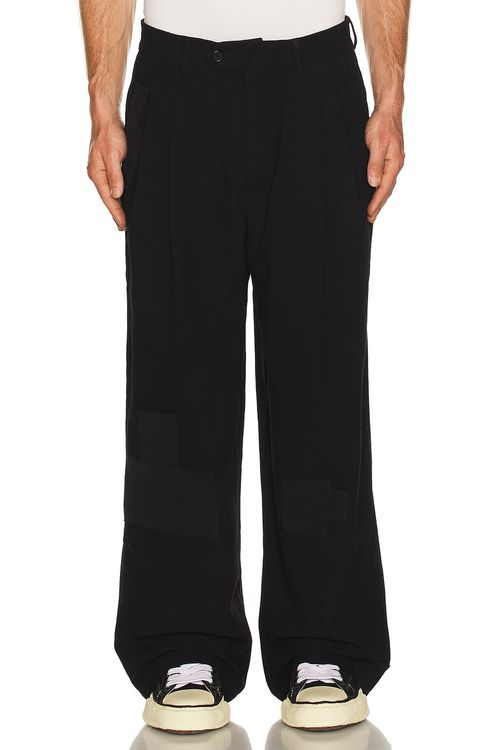 Story mfg. Patchwork Fenn Trousers in Black Scarecrow - Black. L also in