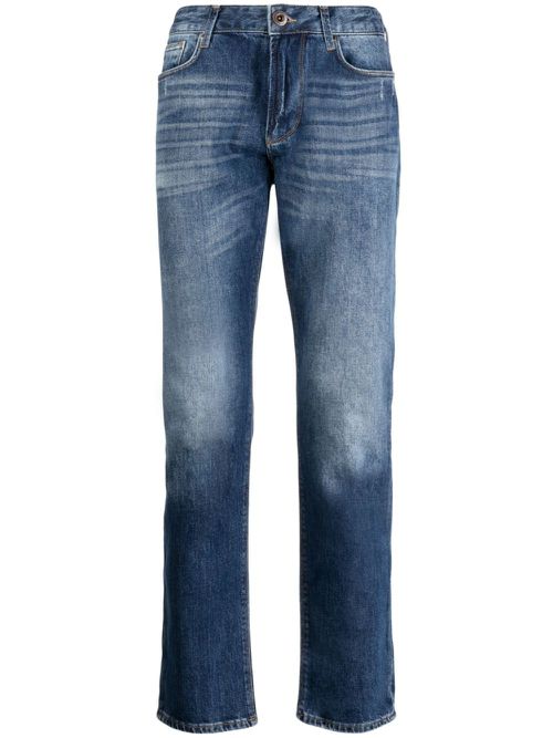 Low-rise straight jeans - Blue