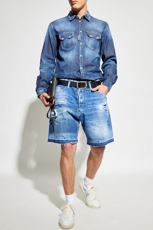 Denim Shirt, Men's, Navy Blue