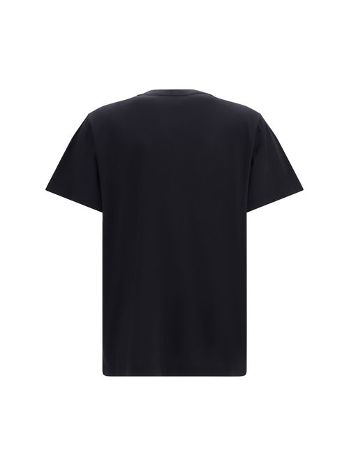Strawberry-Graphic Cotton T-Shirt — Black