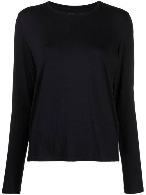 Round-neck long-sleeve T-shirt - Blue