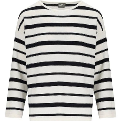 Mm Max Mara Locusta White And Blue Pullover