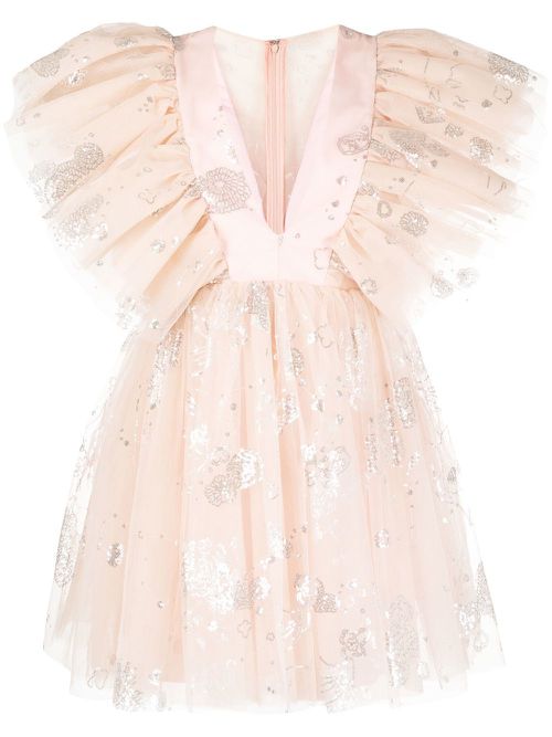 Tabetha sequin-embellished tulle dress - Pink