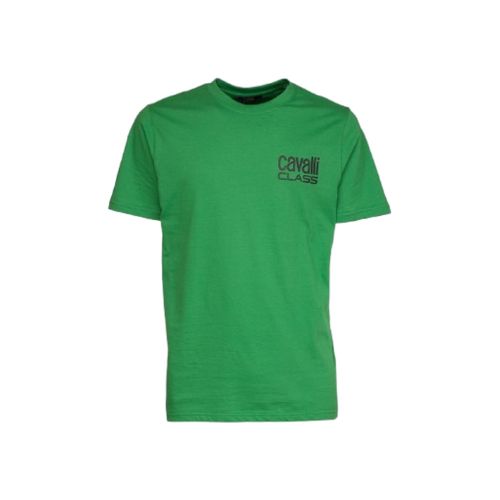Cavalli Class Men's Green Logo T-shirt