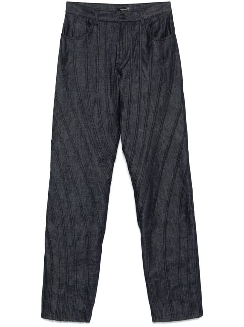 Seam-detail jeans - Blue