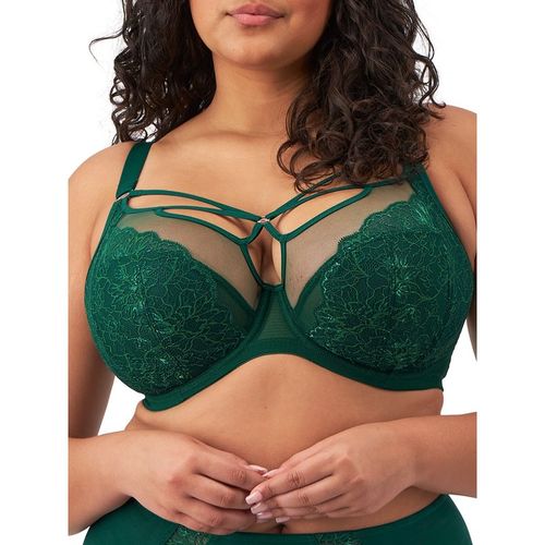 Elomi Womens Brianna Plunge Bra Rainforest - Green Polyamide