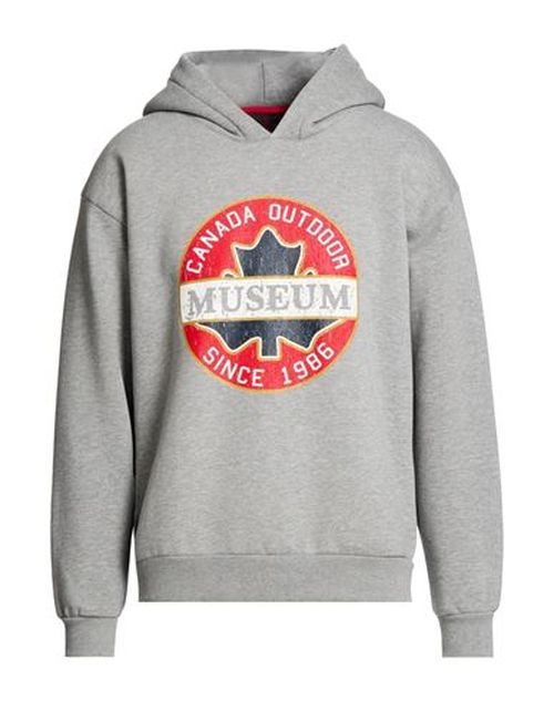 Man Sweatshirt Grey Size L Cotton, Polyester