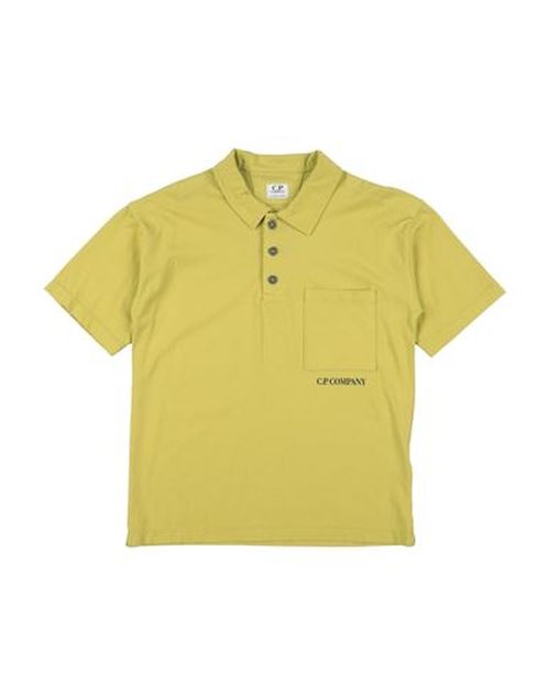 C. p. Company Undersixteen Kid Boy Polo shirt Lime green Size 12 Cotton