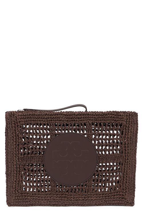 Ella Crochet Straw Purse with Handle