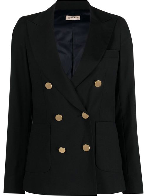 Double-breasted blazer - Black