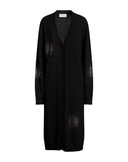 Woman Midi dress Black Size M Wool, Viscose, Polyamide, Cashmere