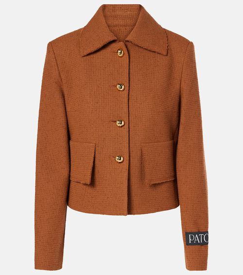 Iconic wool and cotton-blend jacket
