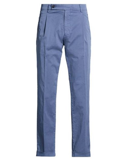 Man Pants Navy Size 28 Cotton, Elastane