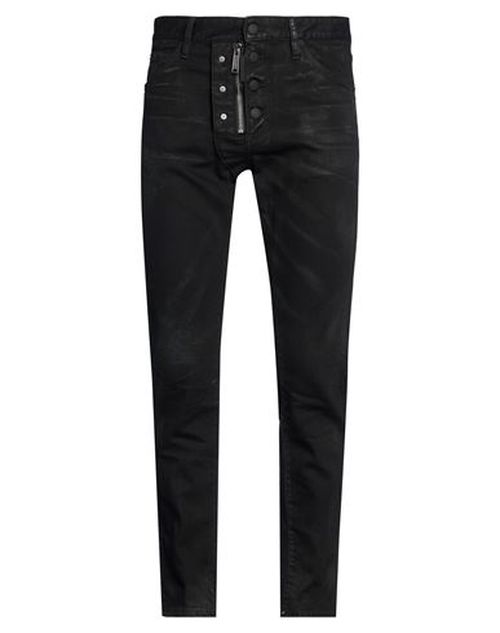 Man Jeans Black Size 30 Cotton, Elastane