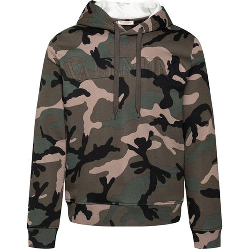 Valentino Valentino Camouflage Pattern Hoodie Sweatshirt