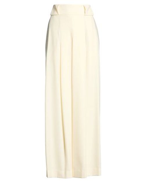 Co. go Woman Pants Ivory Size 8 Virgin Wool, Elastane