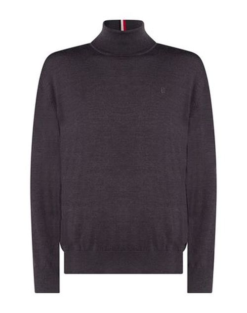Man Turtleneck Charcoal Size 3XL Merino Wool, Acrylic