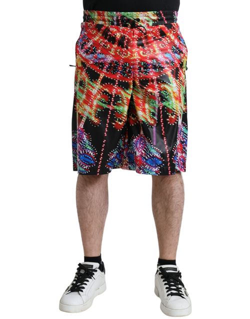 Luminarie Print Bermuda Shorts — Multicolor